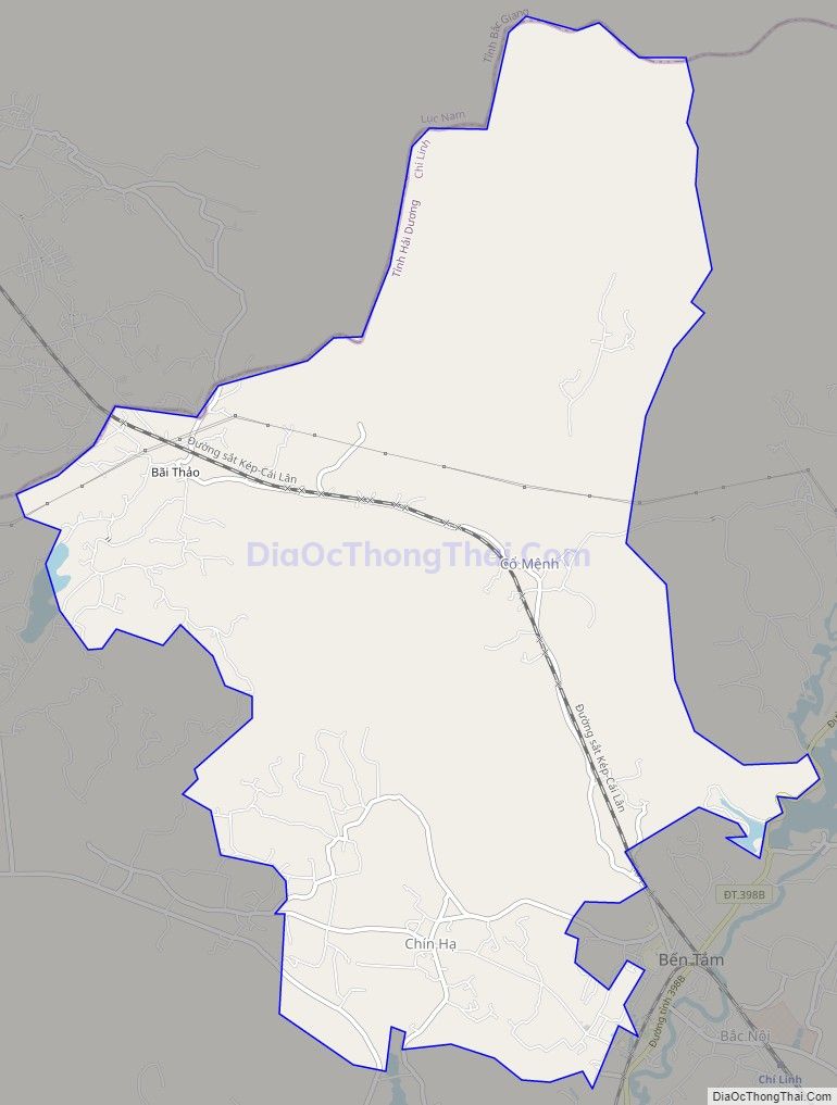 Bản đồ giao thông xã Bắc An, thành phố Chí Linh