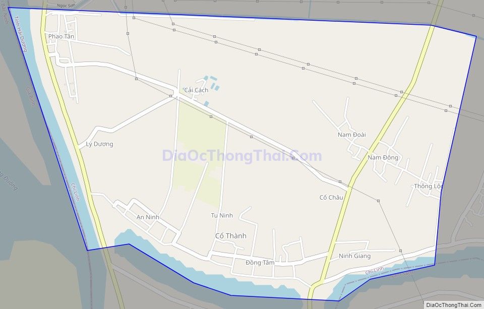 Bản đồ giao thông phường Cổ Thành, thành phố Chí Linh