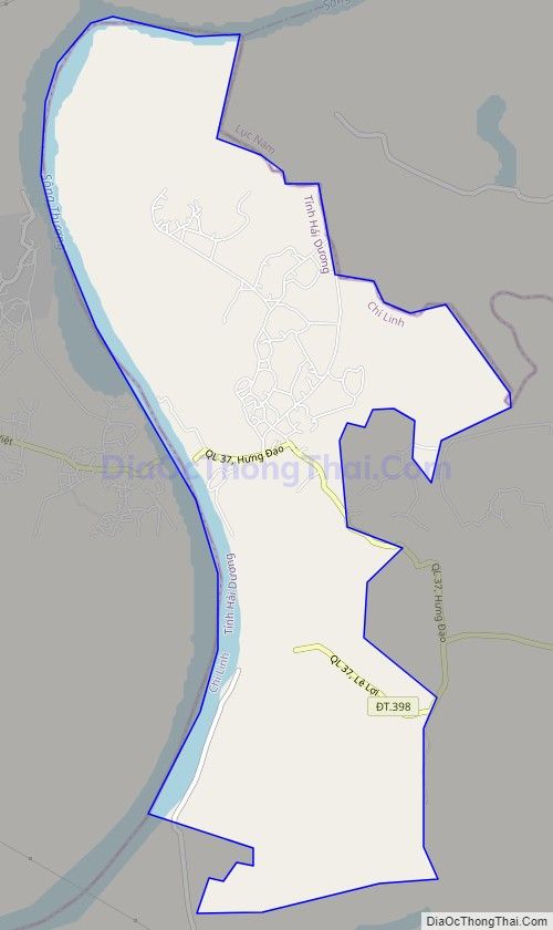 Bản đồ giao thông xã Hưng Đạo, thành phố Chí Linh