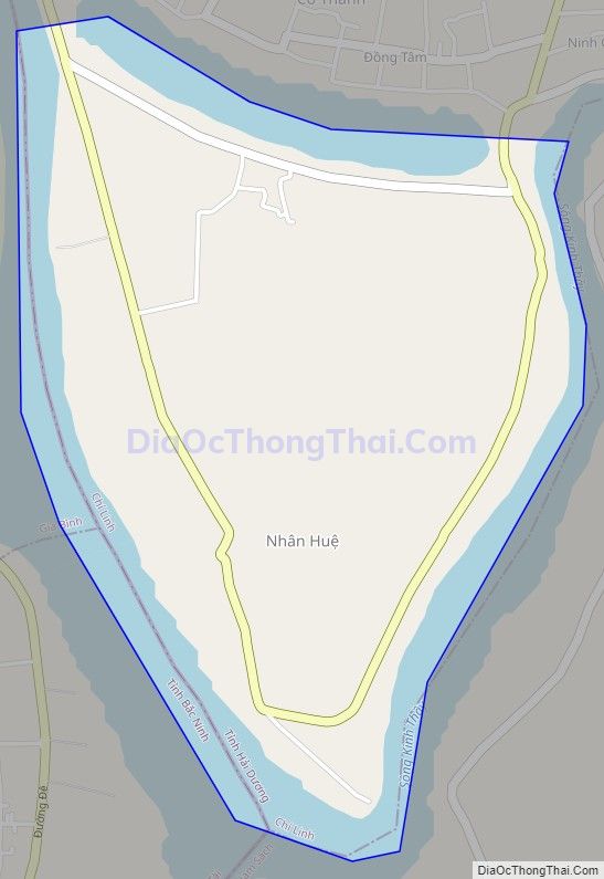 Bản đồ giao thông xã Nhân Huệ, thành phố Chí Linh