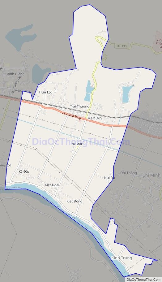 Bản đồ giao thông phường Văn An, thành phố Chí Linh