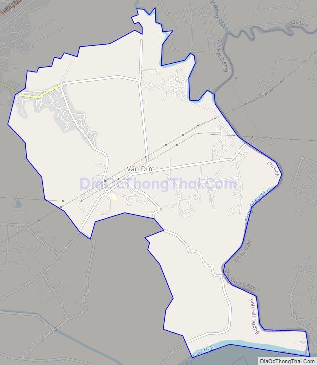 Bản đồ giao thông phường Văn Đức, thành phố Chí Linh