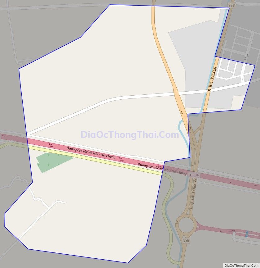 Bản đồ giao thông xã Phương Hưng (cũ), huyện Gia Lộc