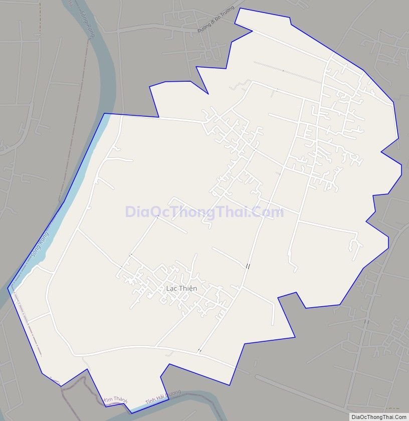 Bản đồ giao thông xã Liên Hòa, huyện Kim Thành