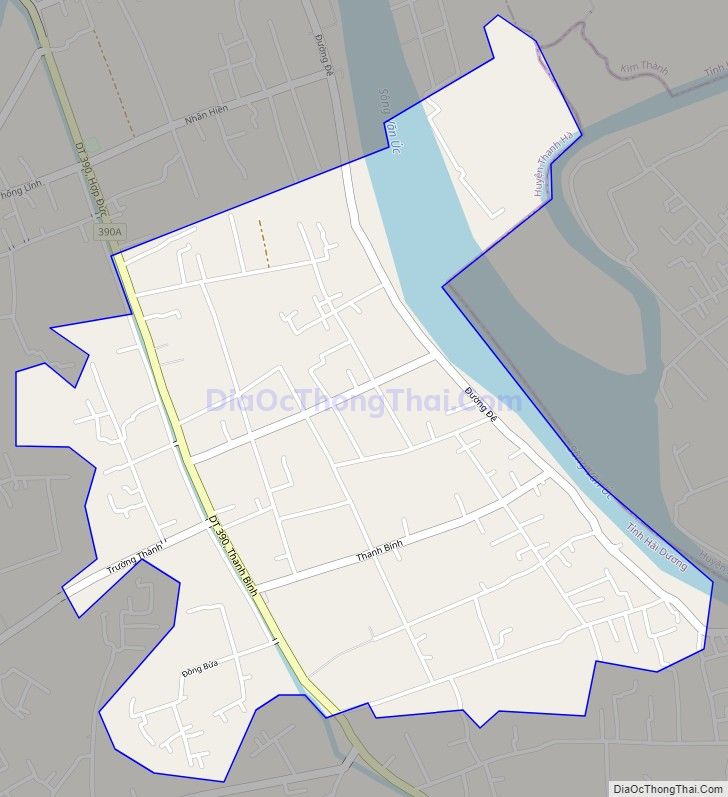 Bản đồ giao thông xã Thanh Bính (cũ), huyện Thanh Hà