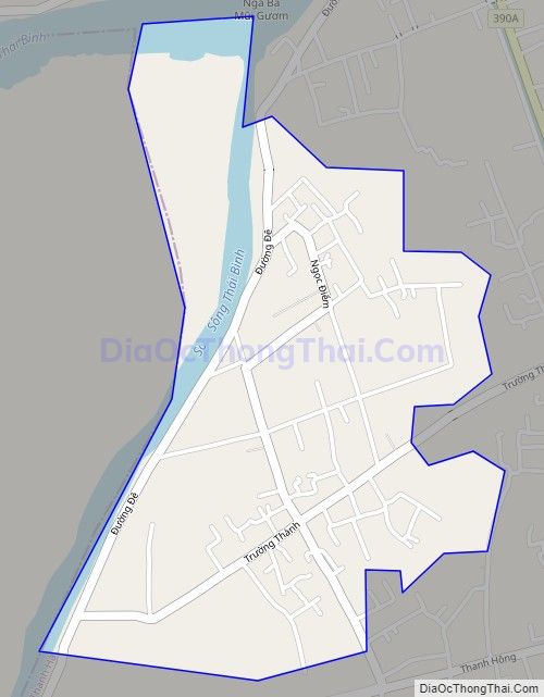 Bản đồ giao thông xã Trường Thành (cũ), huyện Thanh Hà