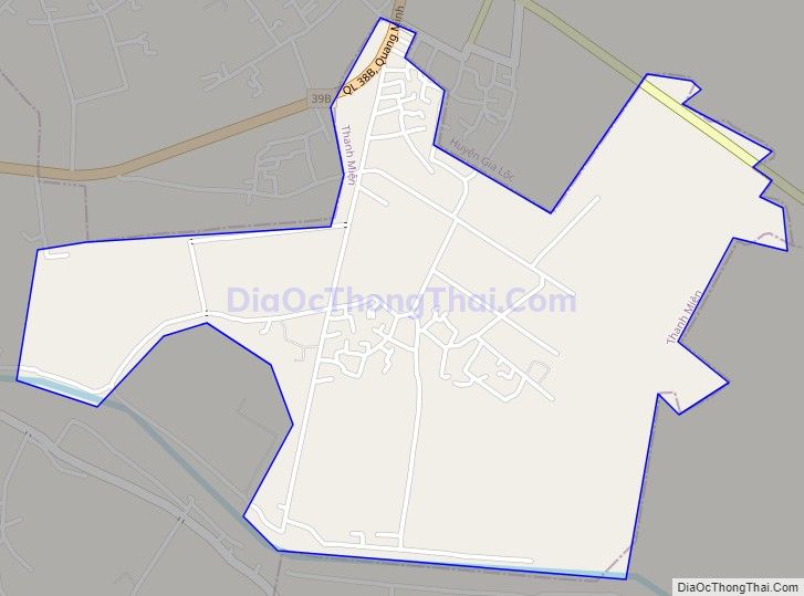 Bản đồ giao thông xã Hùng Sơn (cũ), huyện Thanh Miện