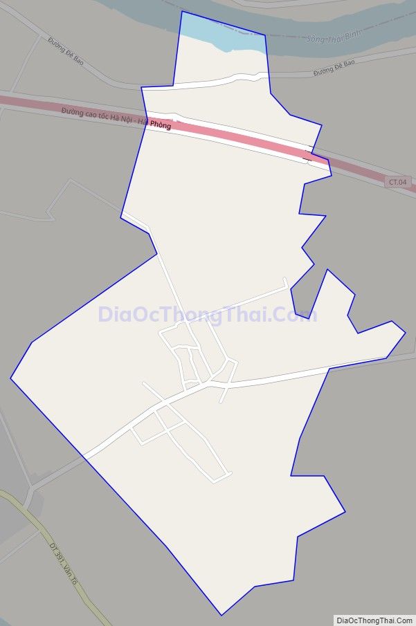 Bản đồ giao thông xã Tây Kỳ (cũ), huyện Tứ Kỳ