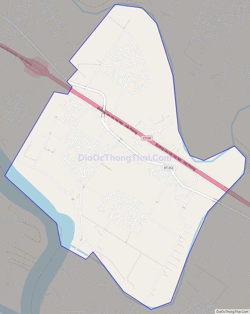 Bản đồ giao thông xã Tân Viên, huyện An Lão