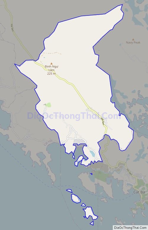 Bản đồ giao thông xã Trân Châu, huyện Cát Hải
