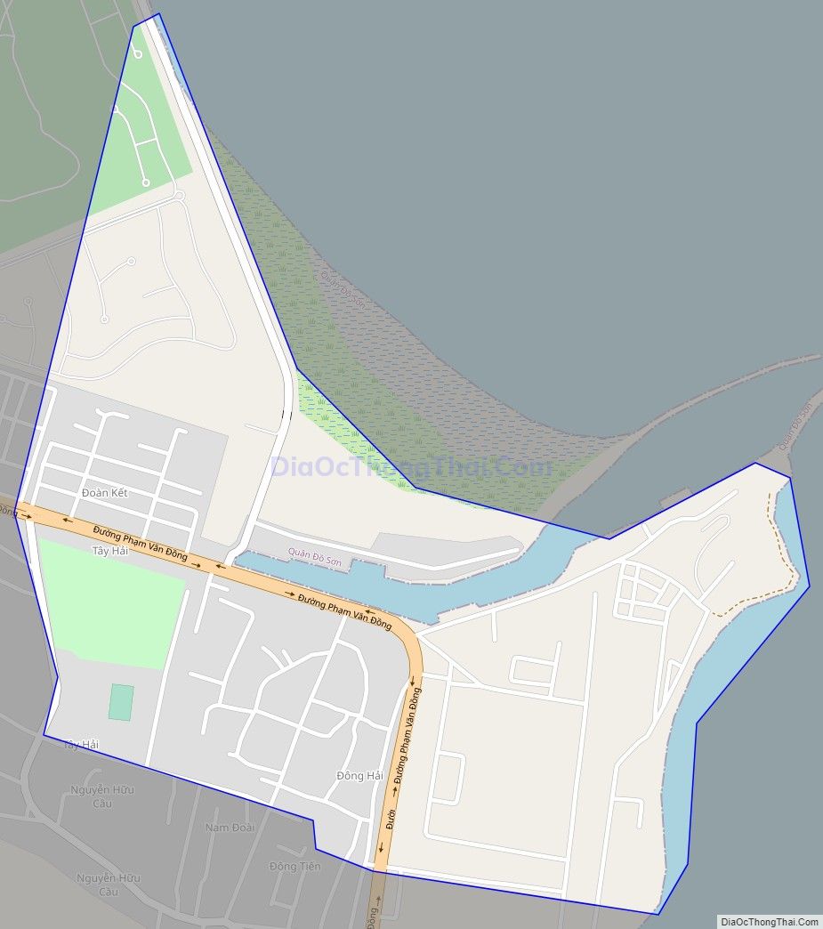 Bản đồ giao thông phường Ngọc Hải (cũ), quận Đồ Sơn
