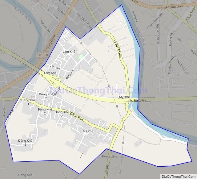 Bản đồ giao thông phường Đồng Hòa, quận Kiến An
