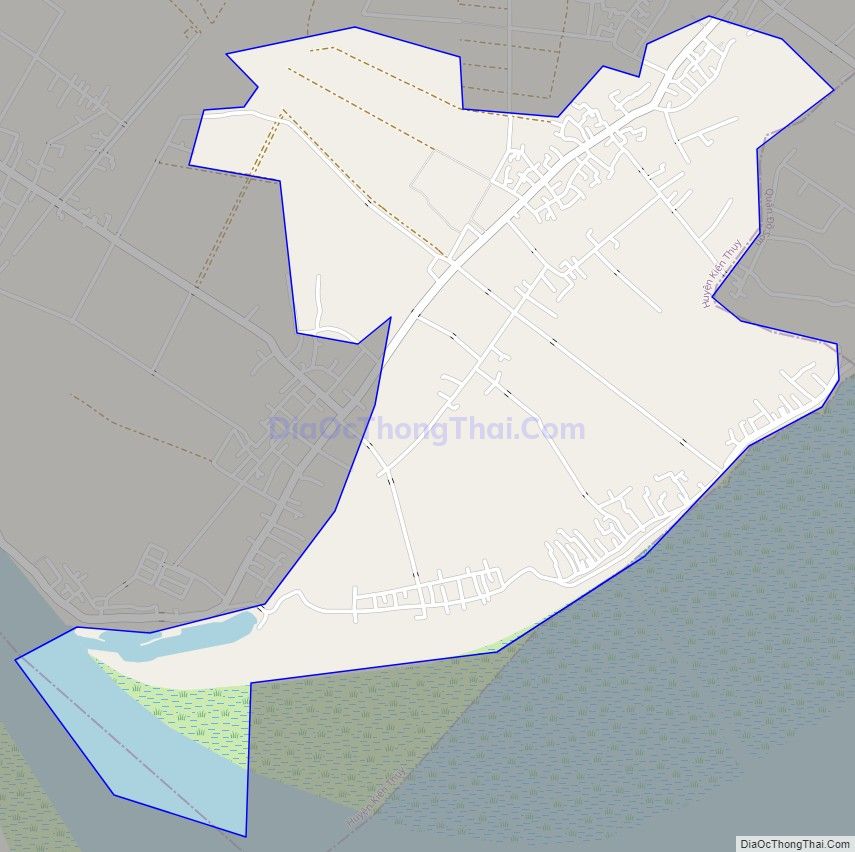 Bản đồ giao thông xã Đại Hợp, huyện Kiến Thụy