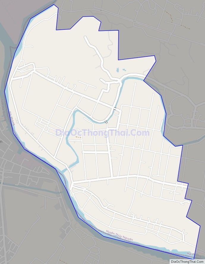 Bản đồ giao thông xã An Sơn, huyện Thủy Nguyên