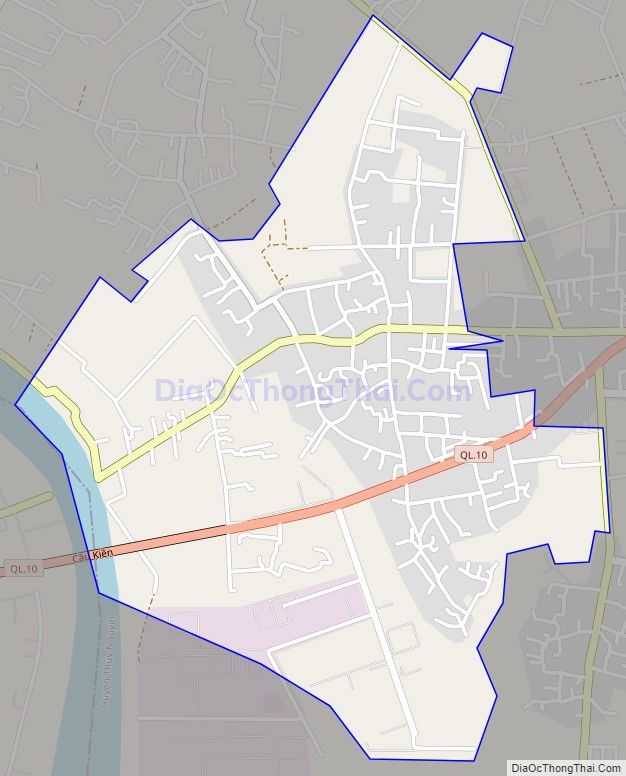 Bản đồ giao thông xã Kiền Bái, huyện Thủy Nguyên
