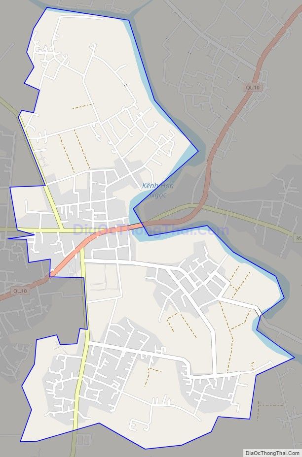Bản đồ giao thông xã Thiên Hương, huyện Thủy Nguyên