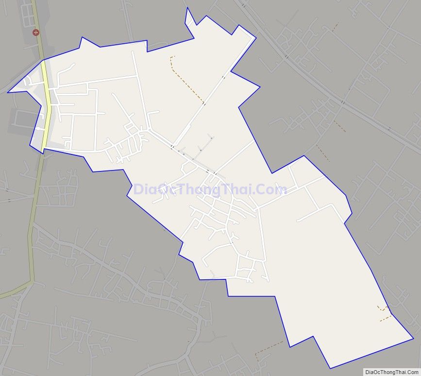 Bản đồ giao thông xã Bạch Đằng, huyện Tiên Lãng