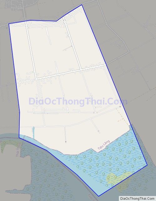 Bản đồ giao thông xã Đông Hưng, huyện Tiên Lãng