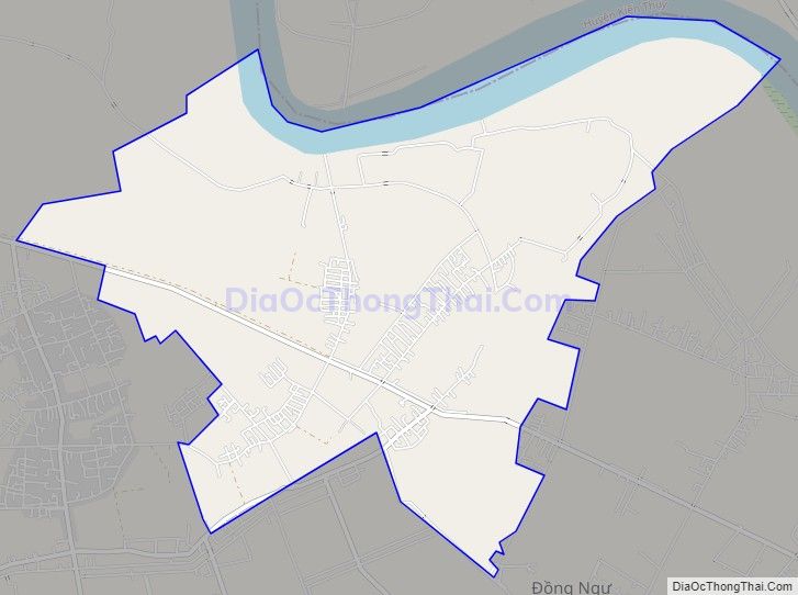 Bản đồ giao thông xã Hùng Thắng, huyện Tiên Lãng