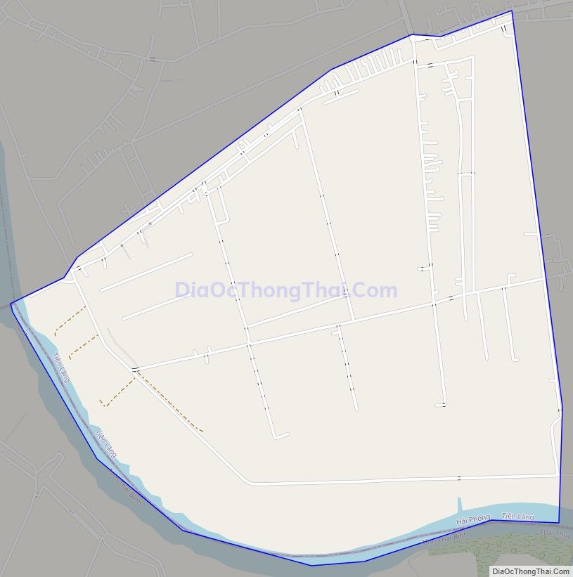 Bản đồ giao thông xã Tây Hưng, huyện Tiên Lãng