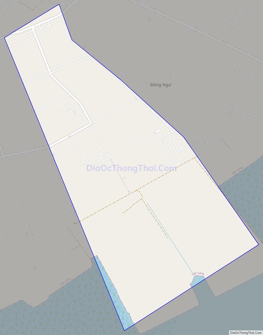 Bản đồ giao thông xã Tiên Hưng (cũ), huyện Tiên Lãng