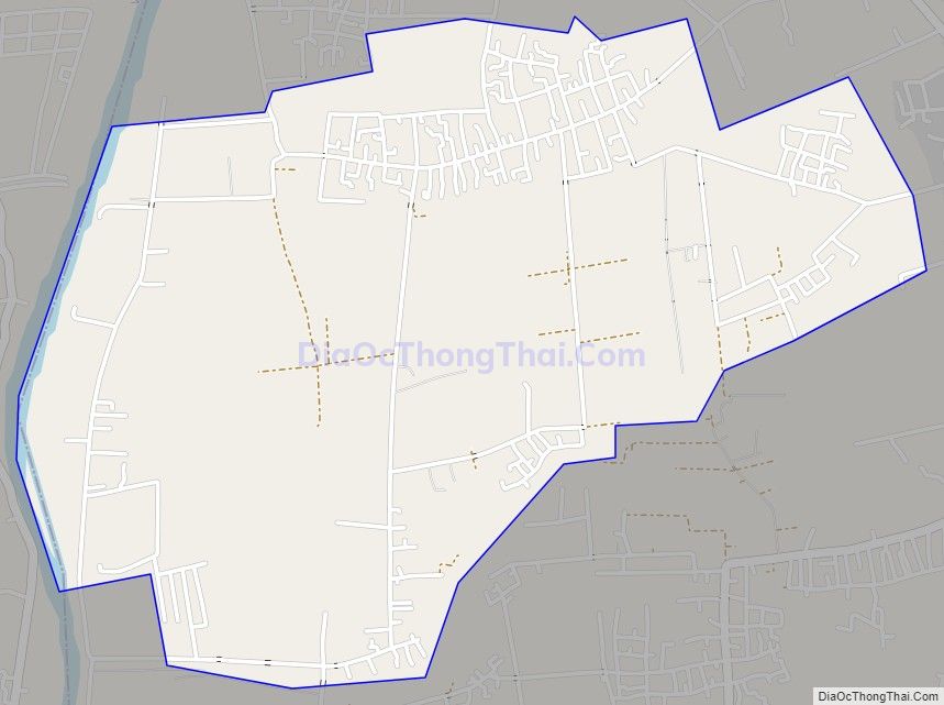 Bản đồ giao thông xã Tiên Thanh, huyện Tiên Lãng