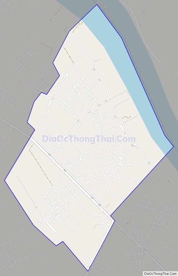 Bản đồ giao thông xã Toàn Thắng, huyện Tiên Lãng