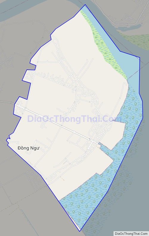 Bản đồ giao thông xã Vinh Quang, huyện Tiên Lãng