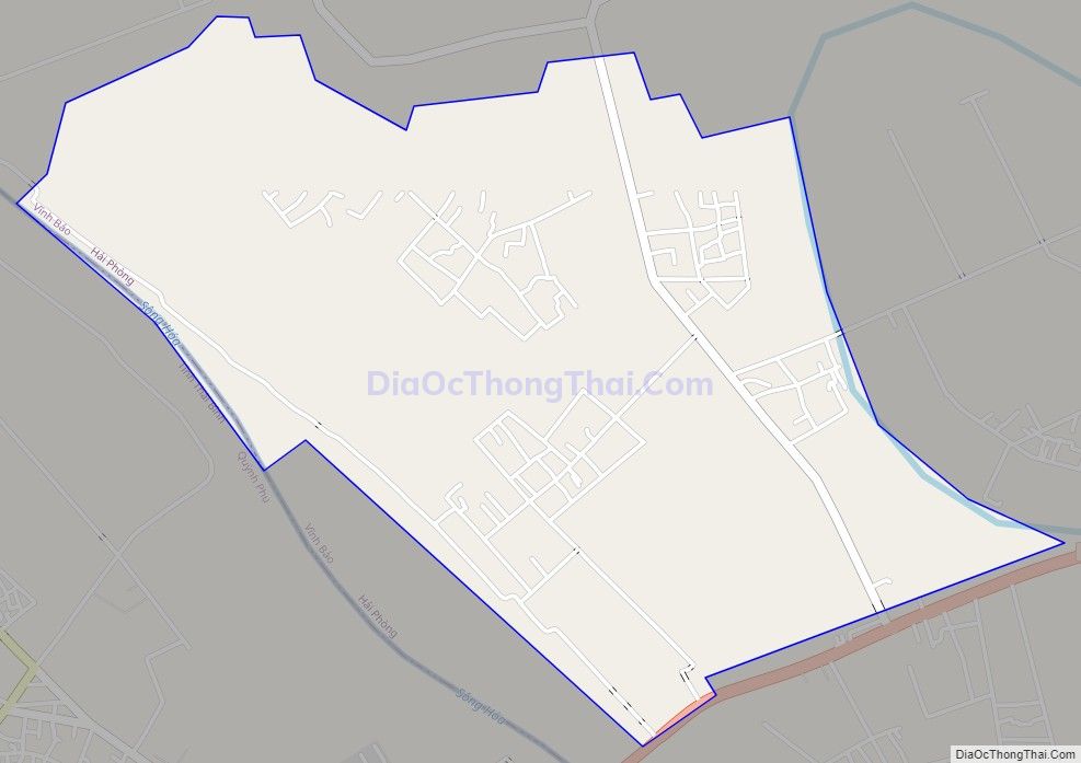 Bản đồ giao thông xã An Hòa, huyện Vĩnh Bảo