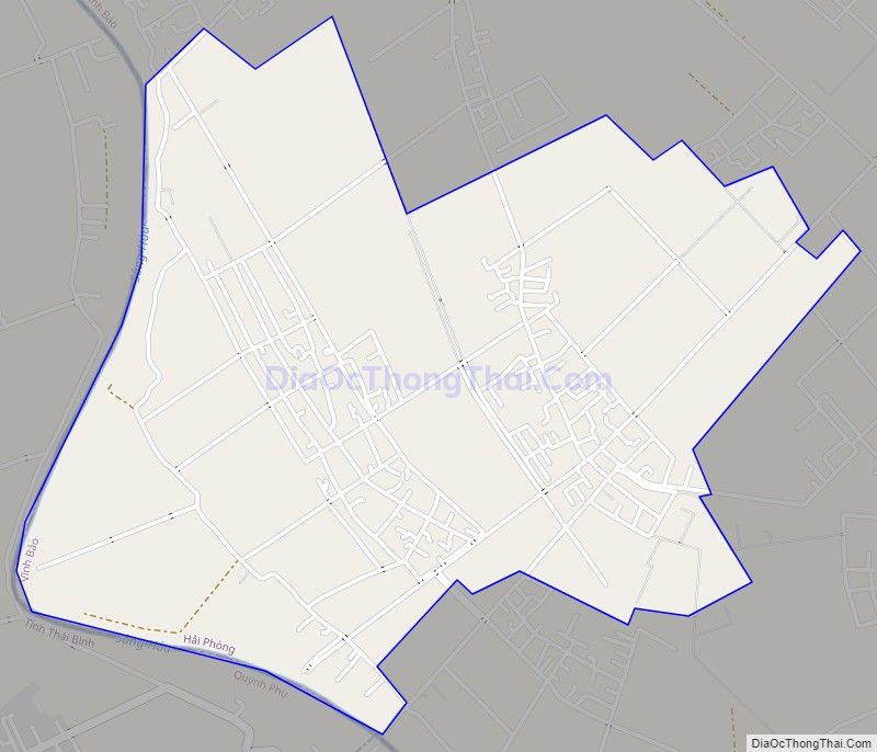 Bản đồ giao thông xã Tiền Phong, huyện Vĩnh Bảo