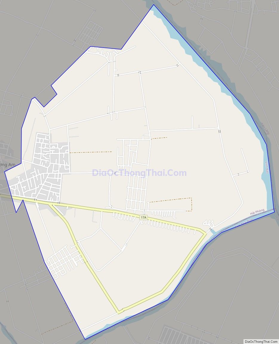 Bản đồ giao thông xã Trấn Dương, huyện Vĩnh Bảo