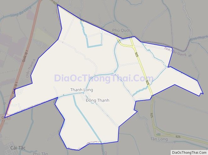 Bản đồ giao thông xã Đông Thạnh, huyện Châu Thành