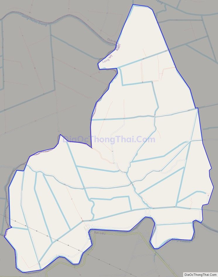 Bản đồ giao thông xã Lương Nghĩa, huyện Long Mỹ