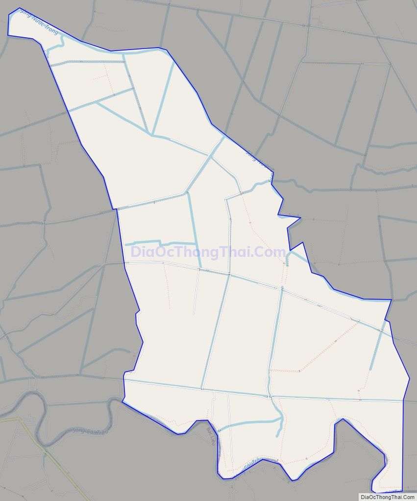 Bản đồ giao thông xã Lương Tâm, huyện Long Mỹ