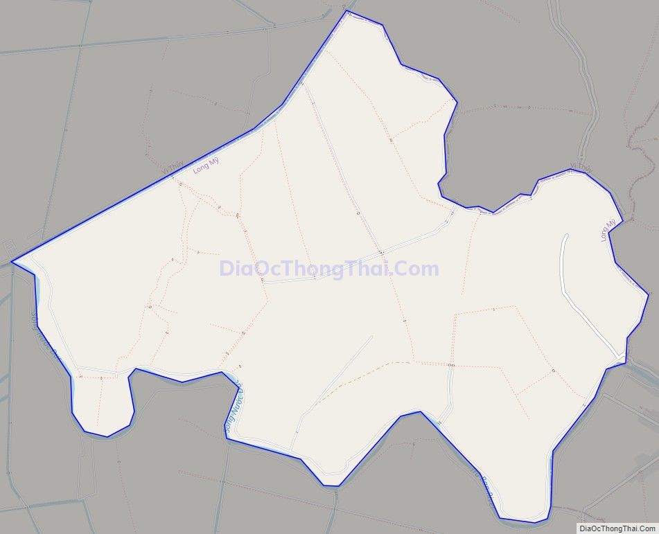 Bản đồ giao thông xã Vĩnh Thuận Đông, huyện Long Mỹ