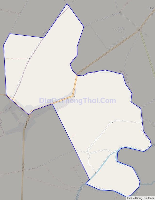 Bản đồ giao thông xã Long Bình, thị xã Long Mỹ