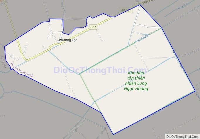 Bản đồ giao thông xã Phương Bình, huyện Phụng Hiệp
