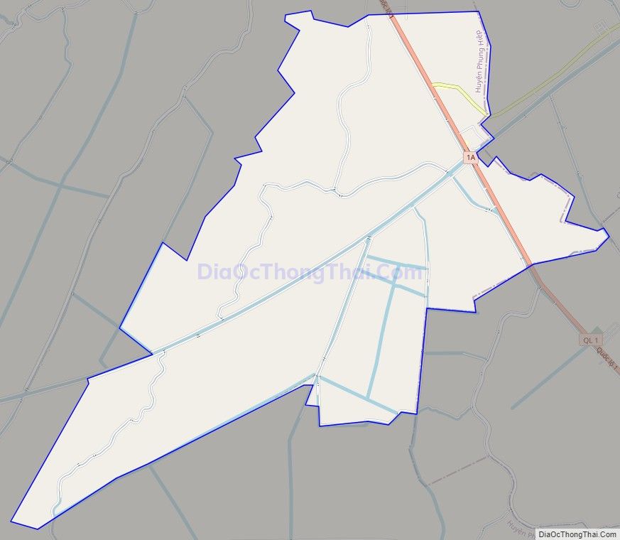 Bản đồ giao thông xã Tân Long, huyện Phụng Hiệp