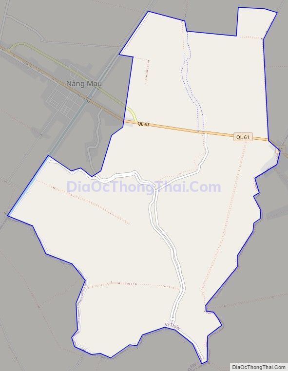 Bản đồ giao thông xã Vị Thắng, huyện Vị Thủy