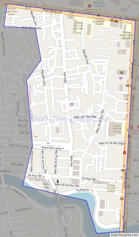 Bản đồ giao thông Phường 3, quận Bình Thạnh