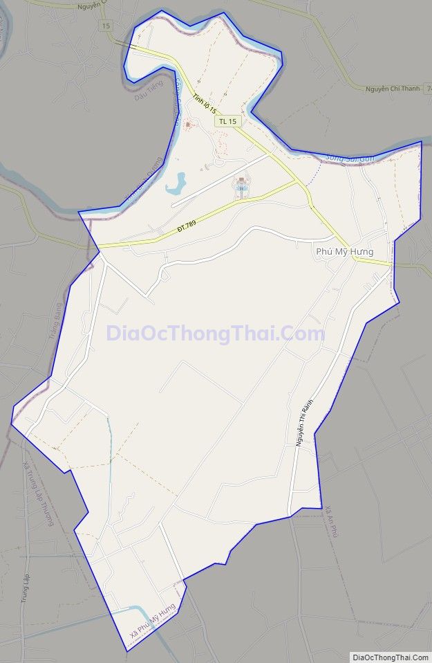 Bản đồ giao thông xã Phú Mỹ Hưng, huyện Củ Chi