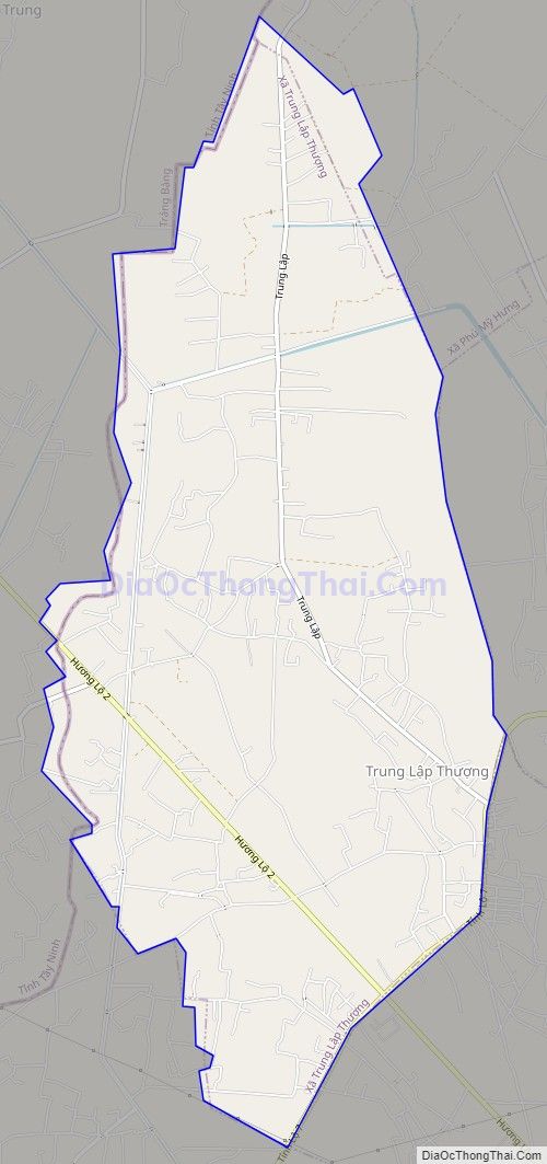 Bản đồ giao thông xã Trung Lập Thượng, huyện Củ Chi