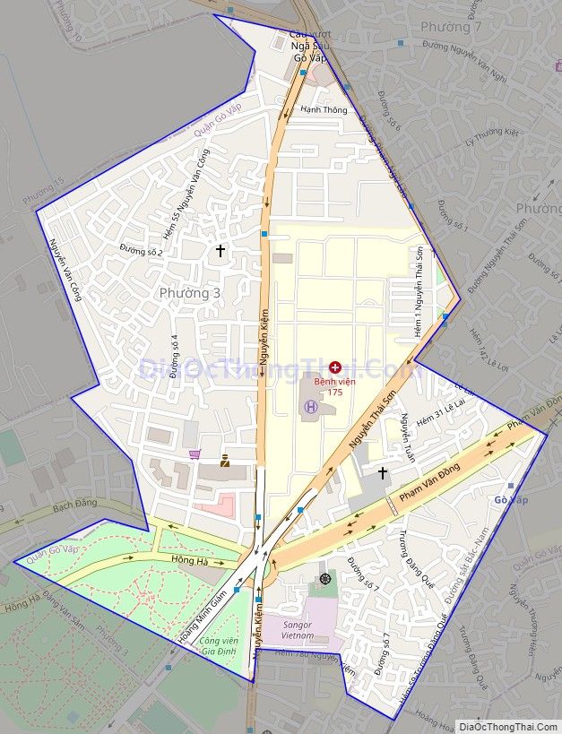 Bản đồ giao thông Phường 3, quận Gò Vấp