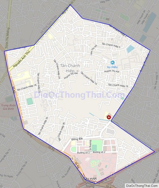 Bản đồ giao thông phường Tân Chánh Hiệp, Quận 12