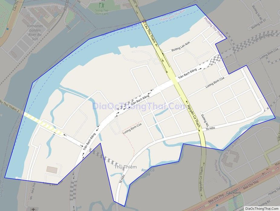 Bản đồ giao thông phường An Khánh (cũ), Quận 2