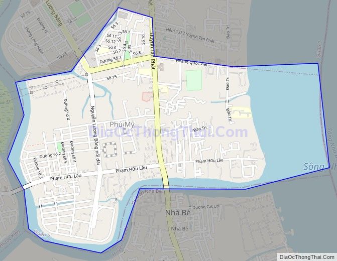 Bản đồ giao thông phường Phú Mỹ, Quận 7