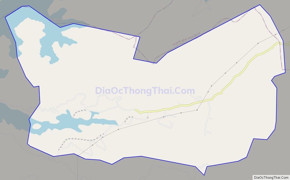 Bản đồ giao thông xã Bình Thanh, huyện Cao Phong