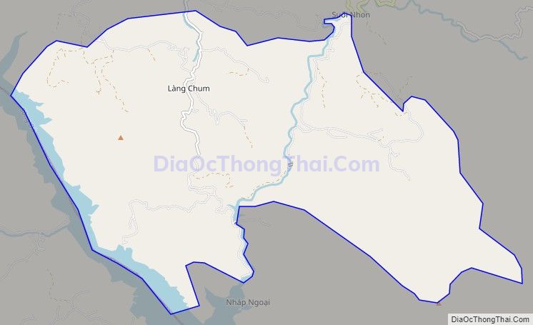 Bản đồ giao thông xã Đồng Chum, huyện Đà Bắc