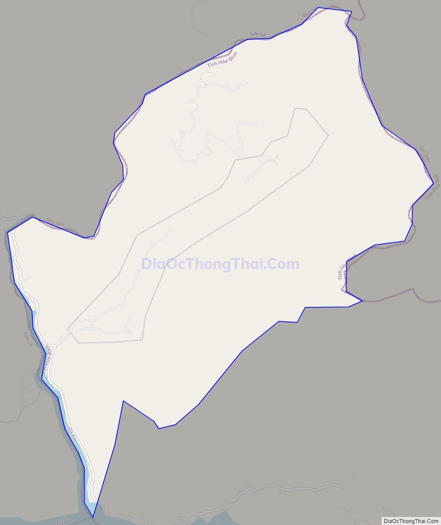 Bản đồ giao thông xã Đồng Nghê (cũ), huyện Đà Bắc