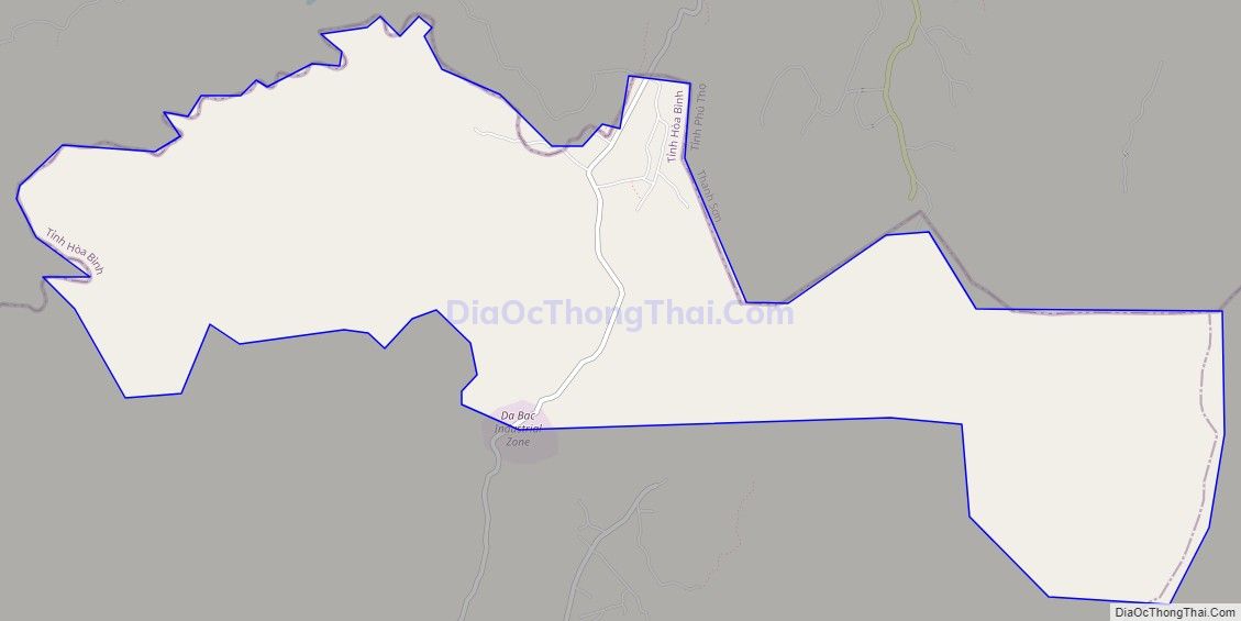 Bản đồ giao thông xã Hào Lý (cũ), huyện Đà Bắc